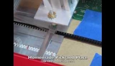 Homemade Pick & Place production test